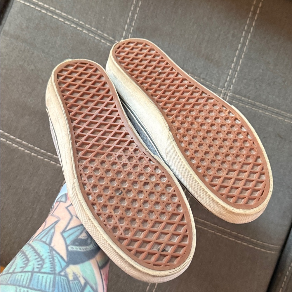 🌈5/$25 BUNDLE! Vans Chukka Lows Gray Suede and Dark Teal Laces - Picture 6 of 6